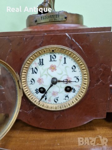 Превъзходен антикварен колекционерски френски каминен часовник , снимка 5 - Антикварни и старинни предмети - 43815641