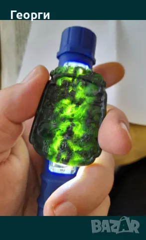 Амулет от натурален нефрит-2, снимка 3 - Антикварни и старинни предмети - 50105733