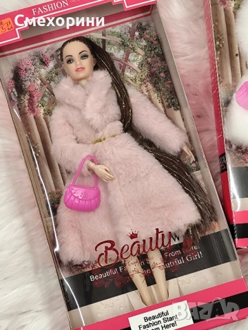 Нови кукли тип Барби, с палта , снимка 3 - Кукли - 52481633