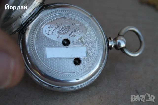 Швейцарски сребърен джобен часовник , снимка 8 - Джобни - 50099114