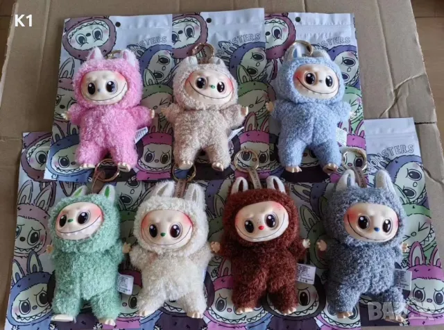 Labubu играчка 17см, Лабубу плюшени играчки, снимка 3 - Плюшени играчки - 50138429