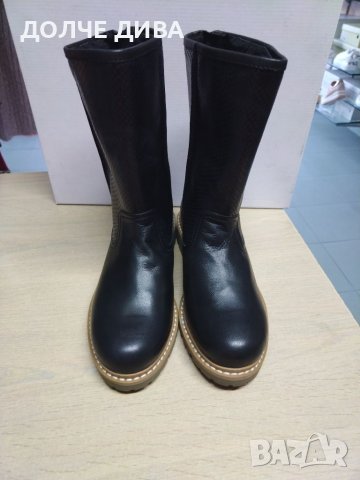  НАМАЛЕНИЕ-Дамски боти естествена кожа,,Navvi,, м. 127, снимка 2 - Дамски боти - 38373328