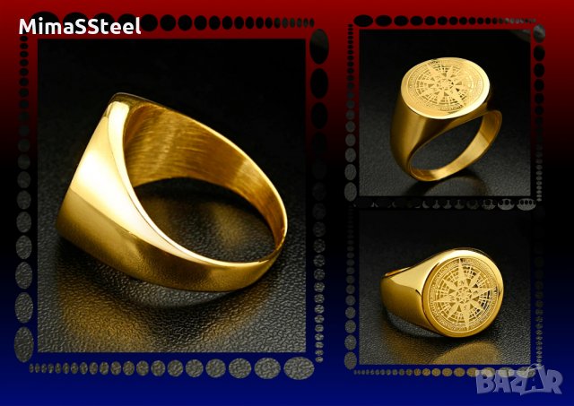 Мъжки стоманен пръстен Stainless Steel 316L , снимка 6 - Пръстени - 27997346