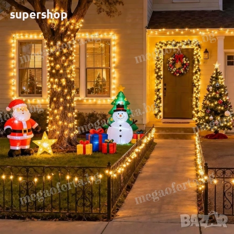 Светещ Коледен Гирлянд 50м. с 250 светодиода и 8 режима на светене , снимка 12 - Други - 52332112