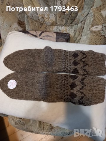 Ръчно плетени чорапи от вълна размер 43