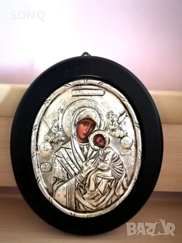 Прекрасна Сребърна Икона Проба 0.950