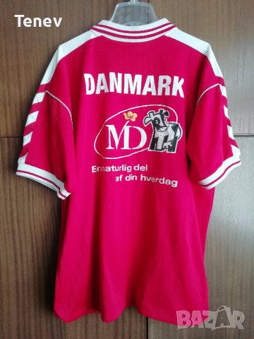Denmark Hummel 1998 оригинална футболна тениска фланелка Дания ретро размер L Vintage , снимка 2 - Тениски - 43537750