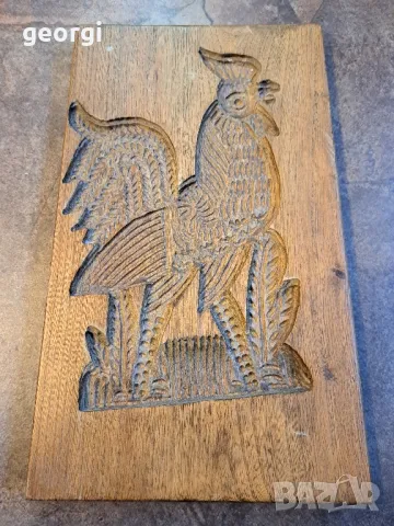 пано за стена петел дърворезба 7/4