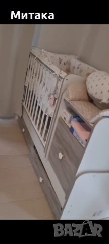 Детска кошара, ползвана само 3 месеца, много запазена , снимка 6 - Кошарки - 52492651