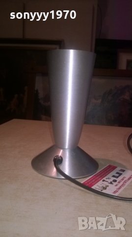 НАСТОЛЕН АЛУМИНИЕВ ПЛАФОН-17Х11Х7СМ-ВНОС ХОЛАНДИЯ, снимка 2 - Настолни лампи - 27801591