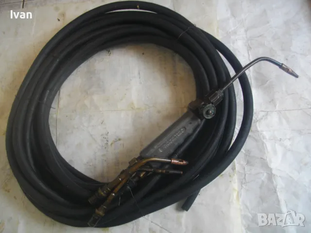 КРАКРА Българска ОКСИЖЕННА ГОРЕЛКА ЗА ГАЗО-ПЛАМЪЧНО РЯЗАНЕ ЗАВАРЯВАНЕ с 10 метра български маркучи , снимка 4 - Други инструменти - 47547835