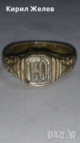 СТАРИНЕН САЧАНЕН ПРЪСТЕН с МОНОГРАМ БУКВА - Ю - МАЙСТОРСКА РЪЧНА ИЗРАБОТКА САЧАН 60131, снимка 4 - Антикварни и старинни предмети - 28993477