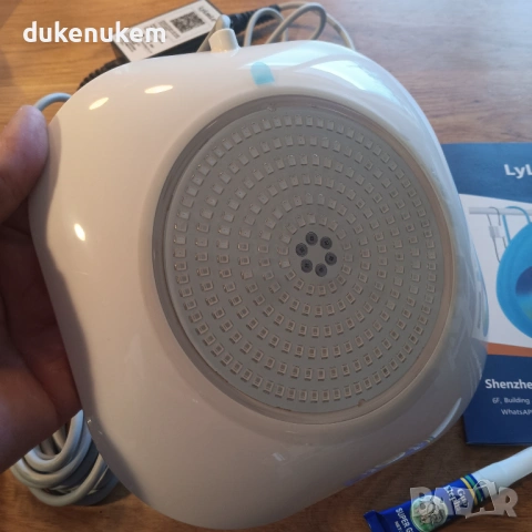 Магнитен LED прожектор за басейн LyLmLe 20W – RGB, APP управление, снимка 9 - Лед осветление - 53240000