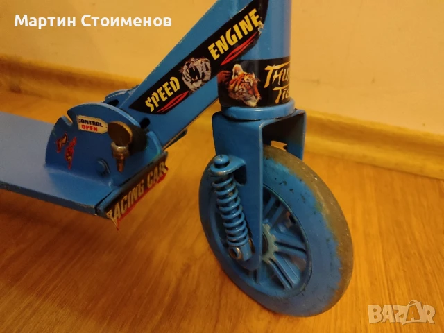 Запазена детска тротинетка с две колела, снимка 7 - Скутери и тротинетки - 51410509