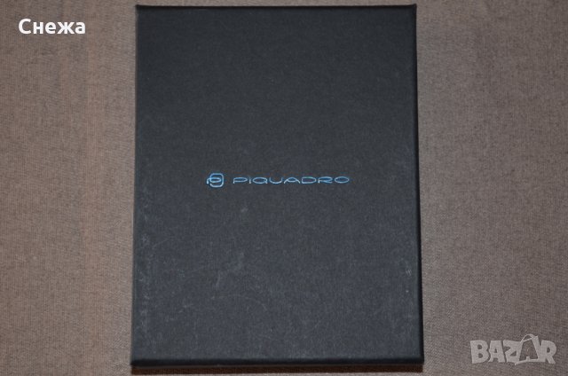 Piquadro Black Square PU1393B3R/TM луксозен вертикален портфейл до 13 карти, снимка 3 - Портфейли, портмонета - 32657613