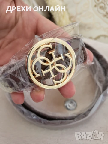 Кафяв колан по модел на Guess, снимка 3 - Колани - 51116545