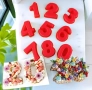 10 см 0-9 числа цифри цифра число силиконов молд форма калъп за кексче гипс шоколад и др., снимка 1
