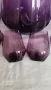 Комплект за пунш/компот или каквото си решите от цветно кристално стъкло в наситено лилаво, снимка 8