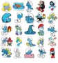 50 бр Смърф Смърфовете The smurfes самозалепващи лепенки стикери за украса декор картонена торта, снимка 10