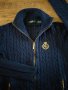LAUREN RALPH LAUREN Full Zip Cable Knit Crest Sweaterого - страхотен дамски пуловер , снимка 1 - Блузи с дълъг ръкав и пуловери - 43048405