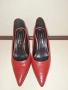 Продавам дамски кожени обувки с ток, снимка 1