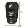 Резервни копчета за ключ за KIA, HYUNDAI - 3 бутона, снимка 3