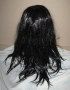 Перука от изкуствена коса 70 см черна права, отлична, снимка 4