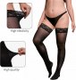 Нови 2 броя черни високи чорапи Дамски чорапогащници голям размер, снимка 4