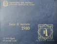 Банков сет монети Италия 1980 година, снимка 1