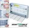 Мощна инсектицидна лампа KraftWorld 40W – Защита до 80 м² – UV лампа против комари и мухи, снимка 7