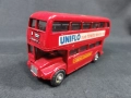 СТАРА РЕТРО МЕТАЛНА КОЛИЧКА АВТОБУС BUDGIE TOY ENGLAND AEC LONDON BUS, снимка 1