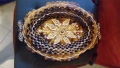 Декоративна дървена купа или чиния ръчно направена 38см / 27см, снимка 13