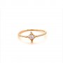 Златен дамски пръстен 0,93гр. размер:57 14кр. проба:585 модел:14275-3, снимка 1 - Пръстени - 39855412