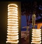 2.90Лв Светещ Топло Бял Маркуч на метър, Размери: 30 , 50, 70, 90, 100м LED, снимка 1