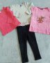 Комплект за момиченце блузки и клинче размер 86-92 см, снимка 1 - Комплекти за бебе - 40612200