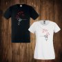 Тениски за двойки - Свети Валентин - мъжка тениска + дамска тениска , снимка 1 - Тениски - 27767706