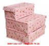 Розови органайзери за бельо с капаци - комплет от 3 броя  код 2550, снимка 3
