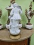 Красива антикварна колекционерска италианска фигура статуетка от порцелан , снимка 6