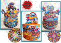 Картонени торти и парти артикули за момчета-авторски дизайн,фотопечат, снимка 7