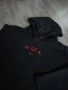 ЛОТ от две мъжки черни тениски с щампи OVERSIZED с качулки., снимка 3
