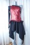 рокля за спортни танци комбинация между червено и черно, снимка 8