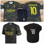 Екип Neymar 10 PSG Black and GOLD Черен Комплект Неймар ПСЖ 5 до 15г New Детски футболен екип, снимка 8