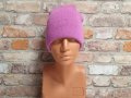 Нова зимна дамска/детска шапка в розов цвят, снимка 3