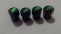 Метални черни ,сиви , червени и сини капачки за вентили винтили зелени четирилистни детелини, снимка 2