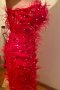 Официална червена рокля - чисто нова, снимка 2