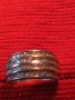 Стар СКЪПОЦЕНЕН СРЕБЪРЕН ВИНТИДЖ АРТ ПРЪСТЕН НИКЕЛИРАНО СРЕБРО 925 ПРОБА с ФАСЕТИРАНИ КРИСТАЛИ 40600, снимка 17