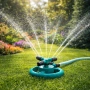 Автоматична градинска пръскачка с 3 регулируеми рамена и 12 дюзи, 360° на едро , снимка 1
