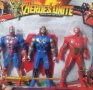 2 вида 3 бр Avengers Отмъстителите Хълк Капитан Америка Спайдърмен Тор  пластмасови фигурки играчки , снимка 3