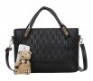 Дамска черна чанта от Еко кожа - Елегантен комплект чанти от 4 части, снимка 5