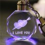 Светещи LED ключодържатели сърца със стрела I love you , снимка 1 - Други - 39217774
